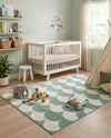 Wonder Tykes Collection Area Rug - Sparklewood Rectangle Soft Green  lifestyle 13
