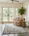 Horizon Collection Area Rug -  Zenith Rectangle Gray  lifestyle 67