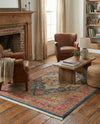 Persian Elegance Collection Area Rug -  Golestan Rectangle Navy Blue  lifestyle 60