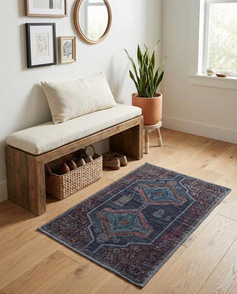 Rovaniemi Collection Area Rug - Lapland Rectangle Charcoal and Gray  lifestyle 9