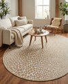 Urban Oasis Rugs Collection Area Rug -  Terrace (Dark Beige) Oval Dark Beige  lifestyle 57