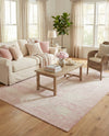 Dover Terrace Collection Area Rug -  Lagoon (Pink) Rectangle Pink  lifestyle 9