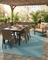 Urban Terrace Collection Area Rug -  Chelsea (Light Aqua) Rectangle Light Aqua  lifestyle 3