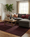 Aravalli Collection Area Rug -  Jaisalmer Rectangle Burgundy Red  lifestyle 51