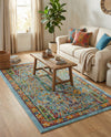 Caribbean Cove Collection Area Rug -  Tobago Rectangle Aqua  lifestyle 38
