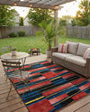 Urban Terrace Collection Area Rug -  Courtyard Rectangle Multi  lifestyle 15
