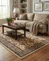 Isfahan Elegance Collection Area Rug - Naghsh-e Jahan (Ivory) Rectangle Ivory  lifestyle 10