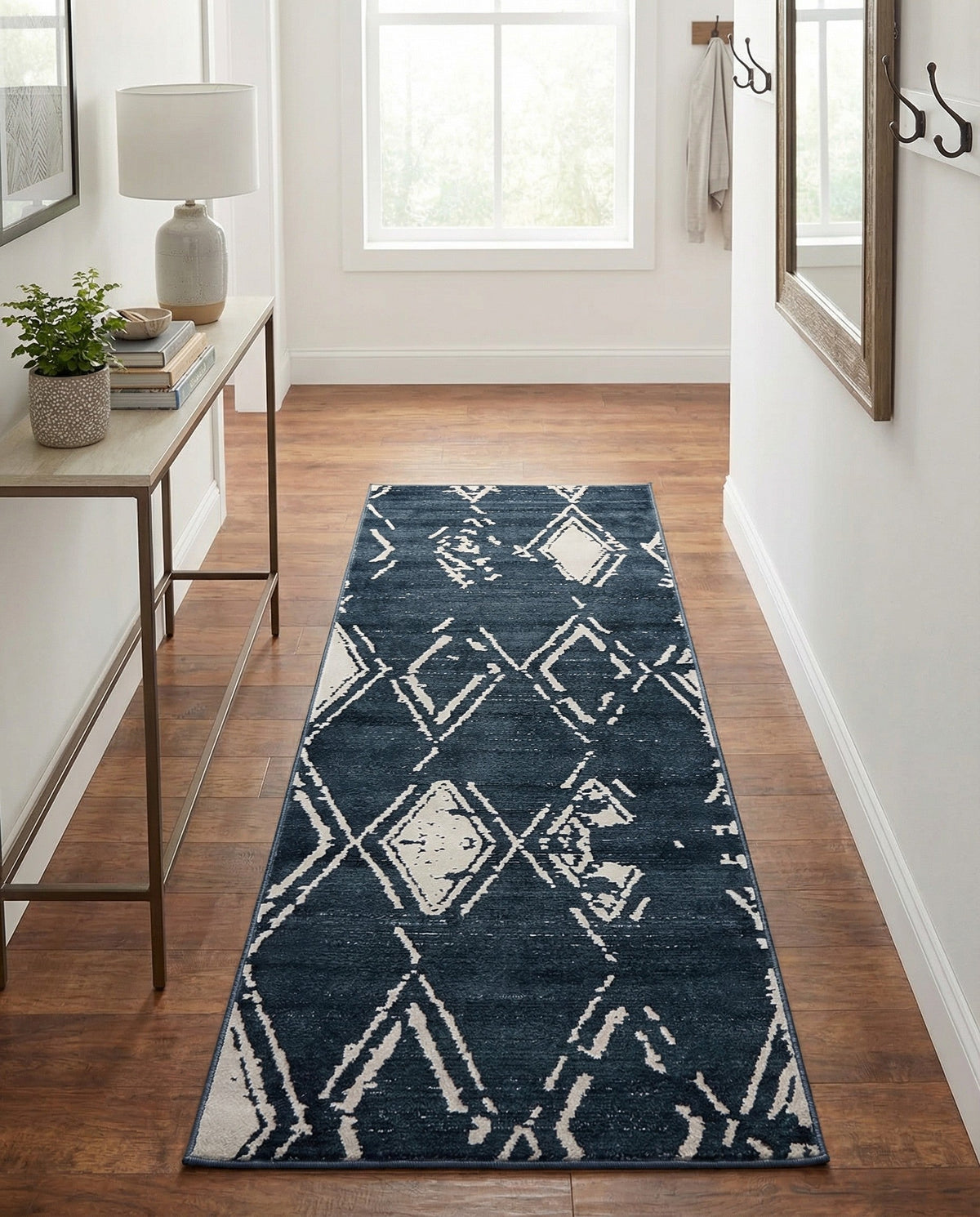 Metro Heights Collection Area Rug -  Madison Runner Navy Blue  lifestyle 113