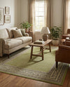 Soho Elegance Collection Area Rug -  Mercer (Green) Rectangle Green  lifestyle 10