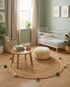 Playful Threads Jute Collection Area Rug - Tanglewood Round Multi  lifestyle 71