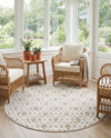 Coastal Haven Collection Area Rug -  Seafarer Round Ivory  lifestyle 38