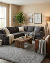 Alpine Plush Collection Area Rug - Verbier Rectangle LGrey  lifestyle 7