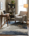 Copenhagen Edge Collection Area Rug - Nyhavn Rectangle Blue  lifestyle 38
