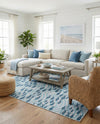 Seaside Haven Rugs Collection Area Rug -  Harbor Rectangle Blue  lifestyle 10