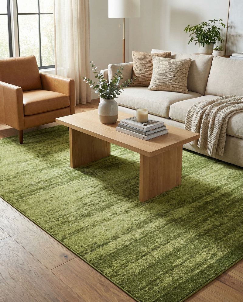 Studio Haven Collection Area Rug -  Gallery (Green) Rectangle Green  lifestyle 17