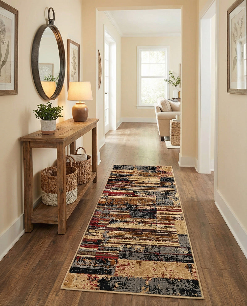 Neptune Elegance Collection Area Rug - Triton Runner Multi  lifestyle 35