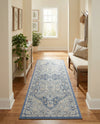 Savannah Series Collection Area Rug - Charleston (French Blue) Runner French Blue  lifestyle 70