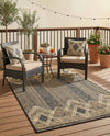 Urban Terrace Collection Area Rug -  Loft Rectangle Charcoal  lifestyle 19