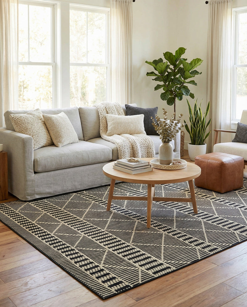 Savannah Pergola Collection Area Rug -  Glade Rectangle Black  lifestyle 20