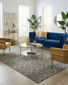 Hollywood Luxe Collection Area Rug - Sunset (Gray Gold) Rectangle Gray Gold  lifestyle 12