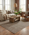 Seaside Stripes Collection Area Rug -  Boardwalk (Natural) Rectangle Natural  lifestyle 22