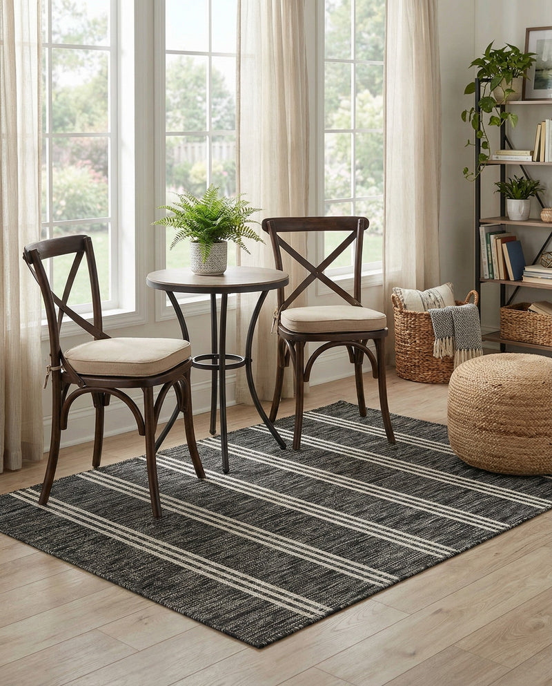 Urban Oasis Rugs Collection Area Rug -  District (Charcoal) Rectangle Charcoal  lifestyle 26