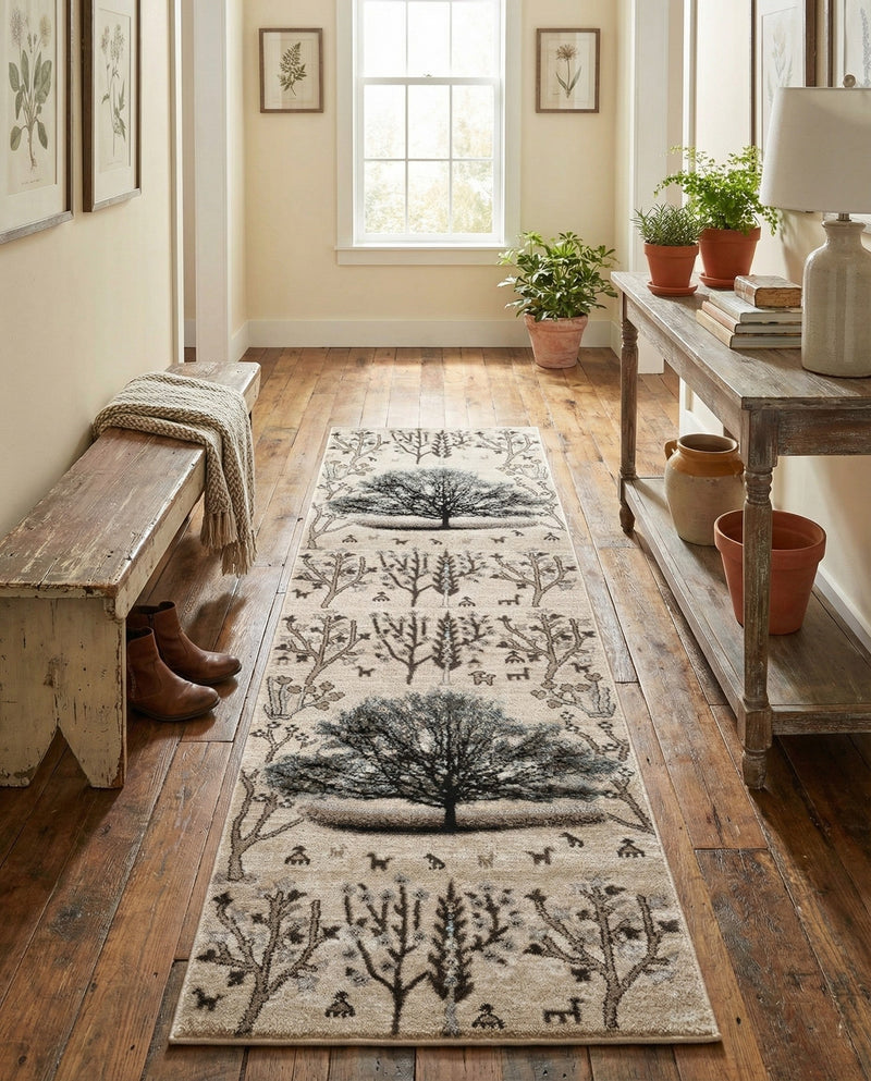 Coastal Haven Collection Area Rug -  Coastline Runner Beige  lifestyle 65