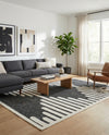 Monochrome Collection Area Rug -  Ash Rectangle Gray  lifestyle 10