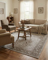 Horizon Collection Area Rug -  Apex (Light Gray) Rectangle Light Gray  lifestyle 27