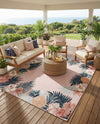 Seaside Blooms Collection Area Rug - Haven Rectangle Pink  lifestyle 46