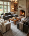 Berkshire Estate Collection Area Rug - Windsor (Grey Manor) Square Grey Manor  lifestyle 48
