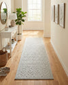 Garden Lattice Charm Collection Area Rug - Arbor (Grey) Runner Grey  lifestyle 48