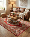 Caribbean Breeze Collection Area Rug -  Windward Rectangle Red  lifestyle 15