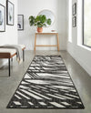 Urban Terrace Collection Area Rug -  Queens Runner Black and White  lifestyle 75
