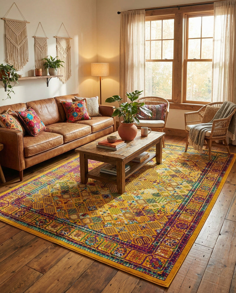 Caribbean Cove Collection Area Rug -  Mustique Rectangle Multi  lifestyle 19