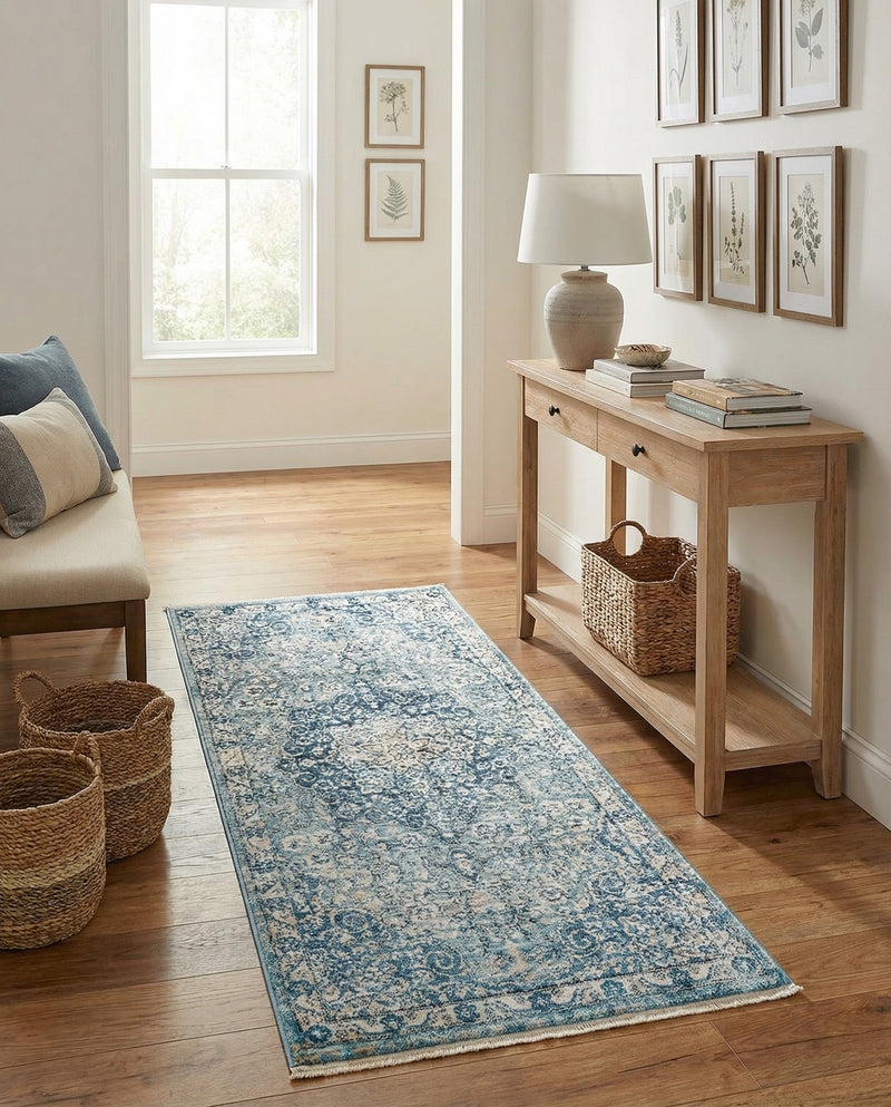 Coastal Haven Collection Area Rug - Seabreeze (Navy Blue) Runner Navy Blue  lifestyle 57