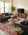 Colorburst Oasis Collection Area Rug -  Prism Square Multi  lifestyle 62