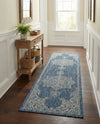Patio Heritage Collection Area Rug -  Charleston (Blue) Runner Blue  lifestyle 58