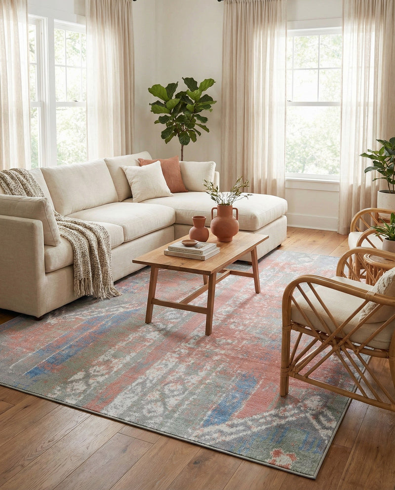 Aegean Elegance Washables Collection Area Rug -  Zakynthos Rectangle Multi  lifestyle 46
