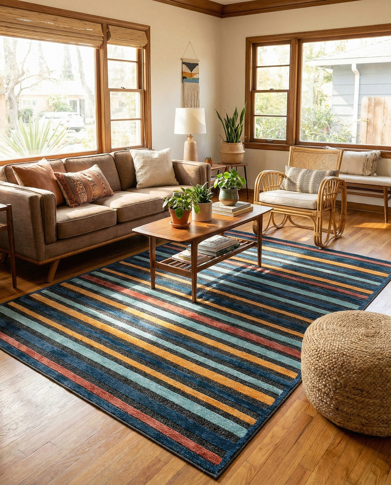 Caribbean Terrace Collection Area Rug -  Martinique Rectangle Charcoal  lifestyle 14