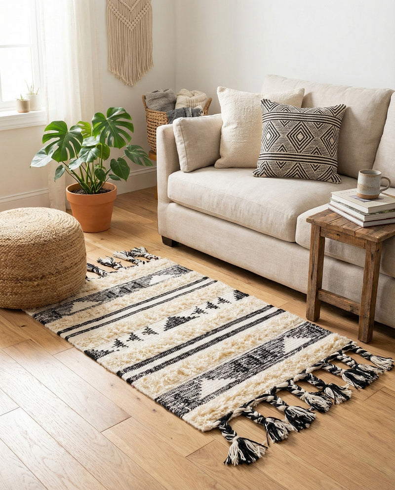Sonoran Collection Area Rug - Montezuma Rectangle Charcoal  lifestyle 64