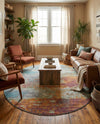 Arcadia Rugs Collection Area Rug -  Avalon Oval Multi  lifestyle 75