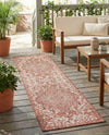 Urban Oasis Rugs Collection Area Rug -  Penthouse (Rust Red) Runner Rust Red  lifestyle 21