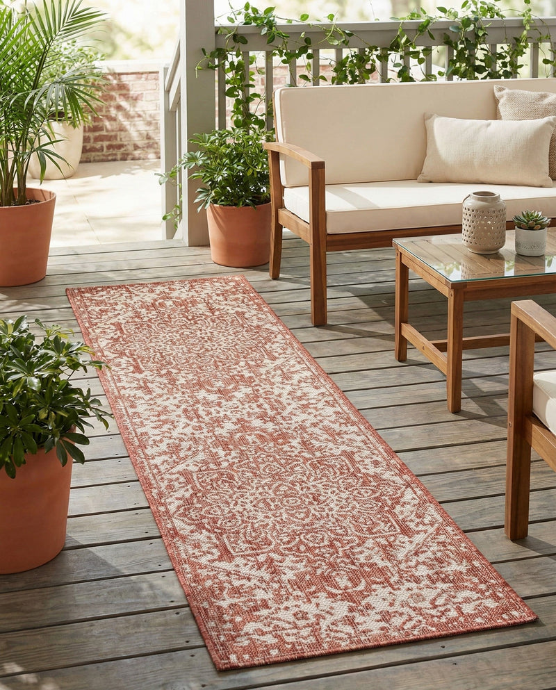 Urban Oasis Rugs Collection Area Rug -  Penthouse (Rust Red) Runner Rust Red  lifestyle 21