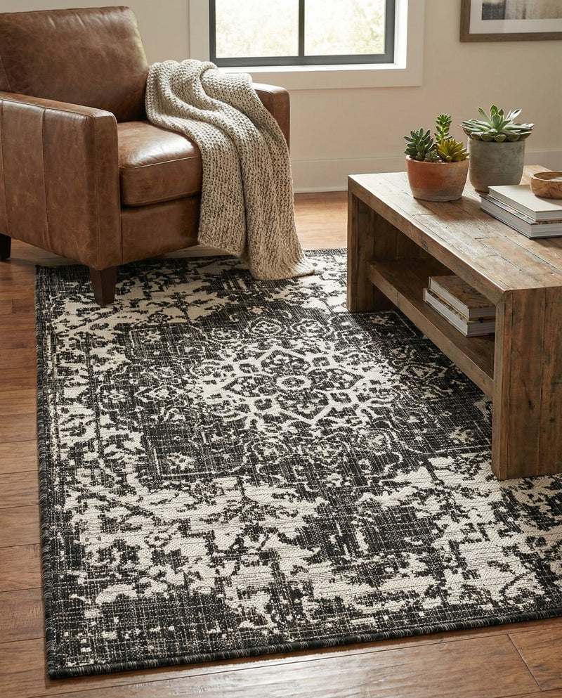 Urban Oasis Rugs Collection Area Rug -  Penthouse (Charcoal Gray) Rectangle Charcoal Gray  lifestyle 29