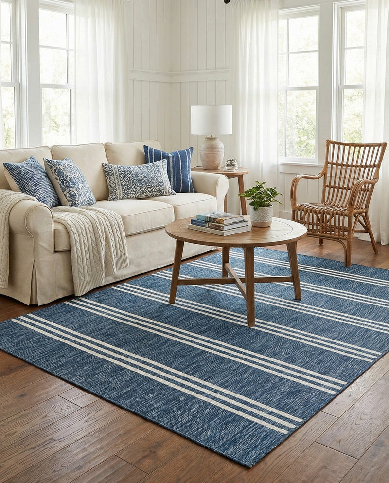Urban Oasis Rugs Collection Area Rug -  District (Blue) Rectangle Blue  lifestyle 15