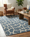 Savannah Escape Collection Area Rug -  Rainforest Rectangle Blue  lifestyle 33