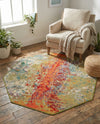Urban Terrace Collection Area Rug -  Terrace Octagon Multi  lifestyle 56