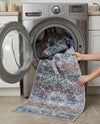 Baroque Era Collection Area Rug - Versailles (Blue Green) Runner Blue Green  lifestyle 50