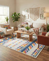 Bahama Breeze Outdoor Collection Area Rug -  Bimini Rectangle Gray  lifestyle 9